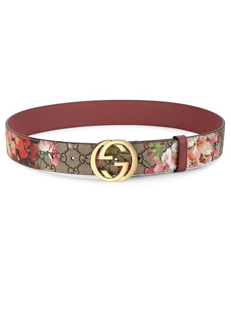 gucci flower belt womens